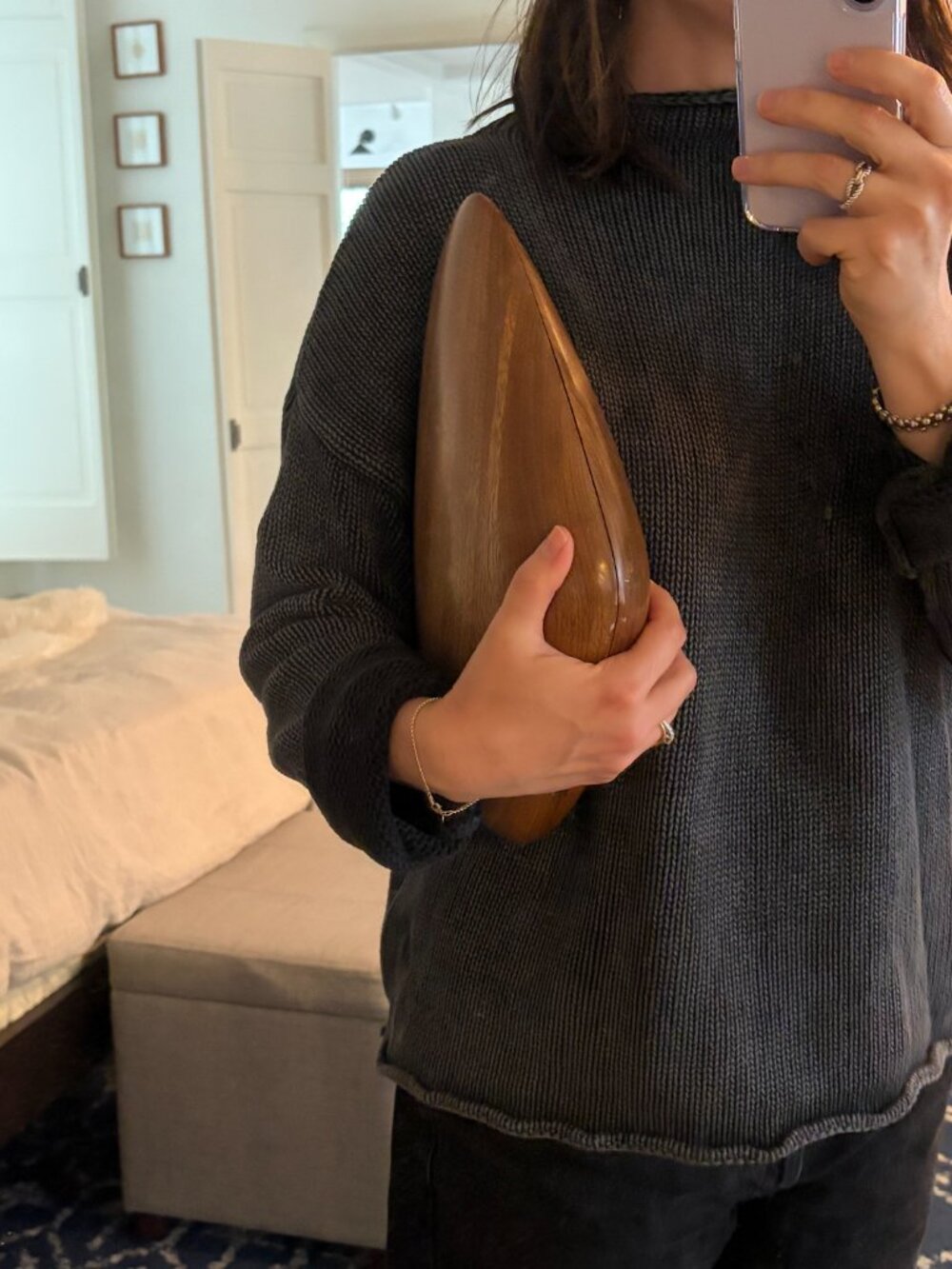 Rare Ports 1961 wooden clutch purse artist - Picture 3 of 15